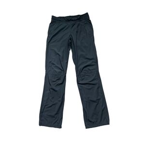 Lululemon Studio Pant II Lined Black Straight Leg Track Pants Size 6 (0934)